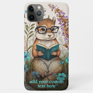 Case-Mate iPhone Case Chipmunk Lire Livre Fleur sauvage Cottagecore Pers