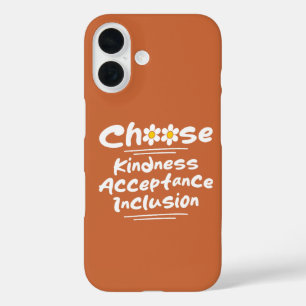 Coque Pour iPhone 16 Choisissez la bienveillance acceptation inclusion