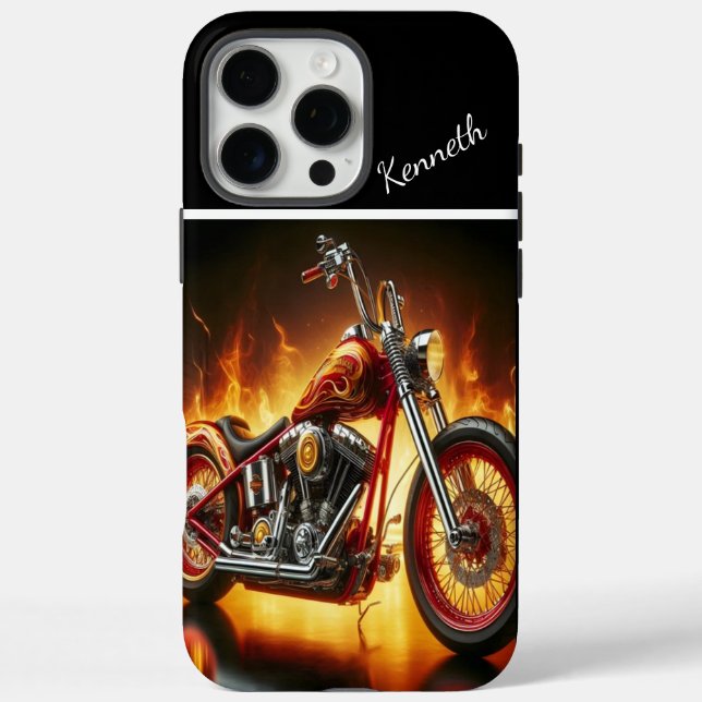 Coques Case-Mate iPhone Chopper Peint À La Flamme (Verso)