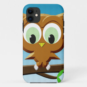 Coque Case-Mate Pour iPhone Chouette à caricature au papier