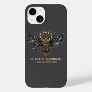 Coque Pour iPhone 14 Chouette céleste Gardien cosmique