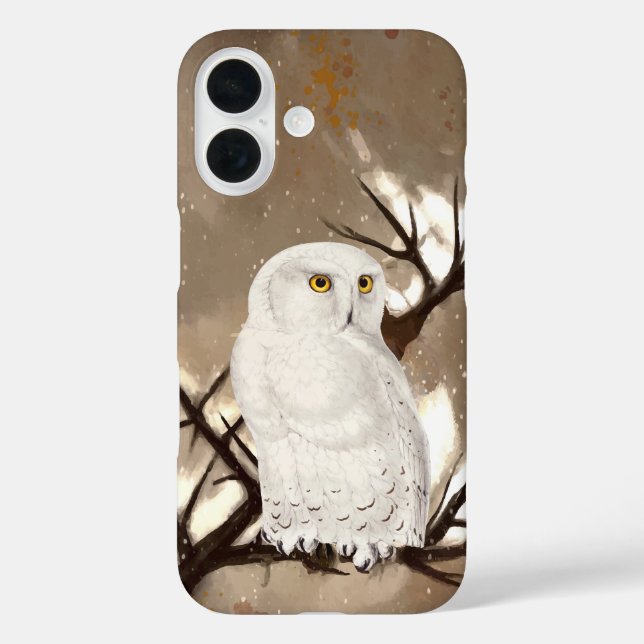 Coques Case-Mate iPhone Chouette des neiges (Verso)