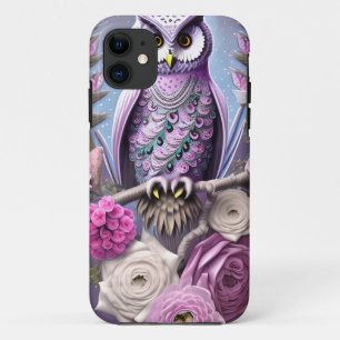 Case-Mate iPhone Case Chouette d'Imaginaire détaillée sur un lit d'épine
