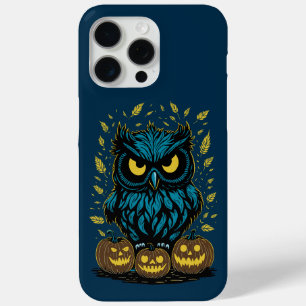 Coque iPhone 15 Pro Max Chouette drôle d'Halloween