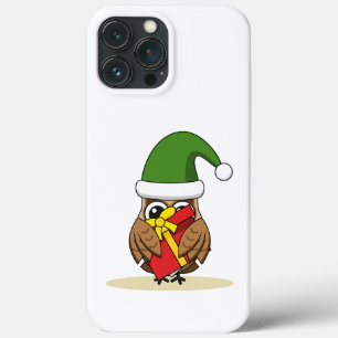 Case-Mate iPhone Case Chouette elfe de Noël avec présent