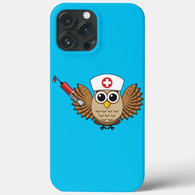 Coques Case-Mate iPhone Chouette infirmière mignonne avec dessin à la seri (Verso)