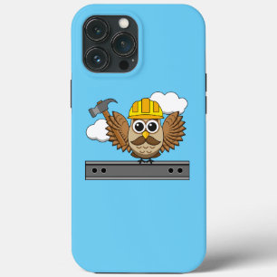 Case-Mate iPhone Case Chouette ouvrière de construction mignonne avec de