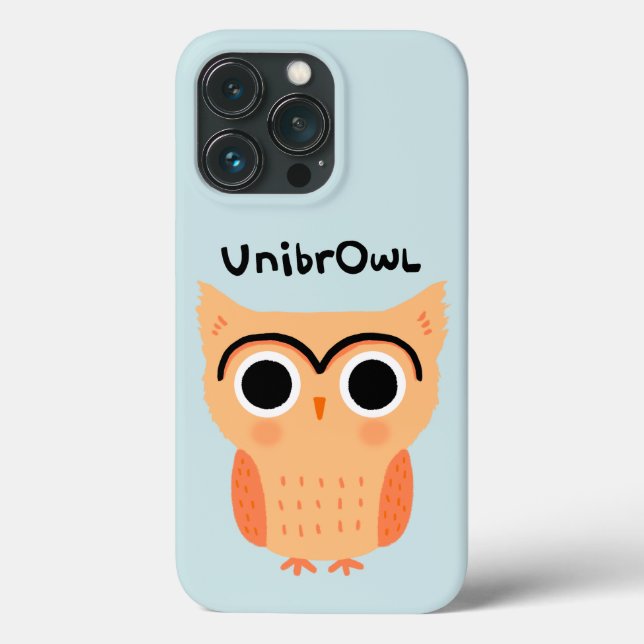 Coques Case-Mate iPhone Chouette unibrow UnibrOwl | Chouette à sourcils mi (Verso)