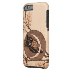 Chouette Vintage dans la lune