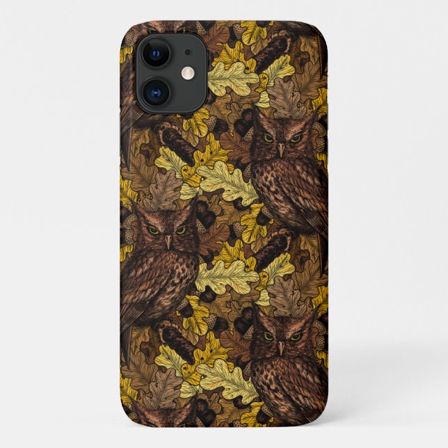 Coques Case-Mate iPhone Chouettes d'automne (Dos)