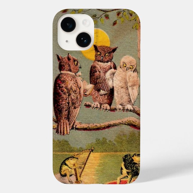 Coques Case-Mate iPhone Chouettes vintages (Verso)