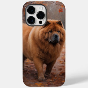Coque Pour Pour iPhone 14 Pro Max Chow Chow à l'automne Feuilles automne Inspire
