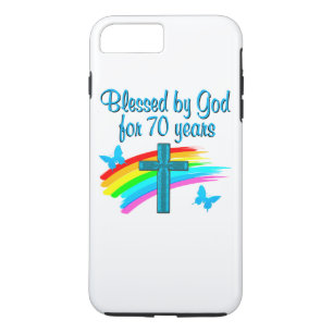 Case-Mate iPhone CASE CHRÉTIEN 70E ANNIVERSAIRE CROIX ET PLUIE