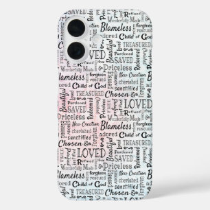 Coque Pour iPhone 16 Chrétien Chrétien Paroles D'Affirmation
