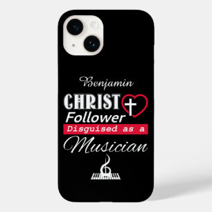 Coque Pour iPhone 14 Christ Follower déguisé en musicien chrétien