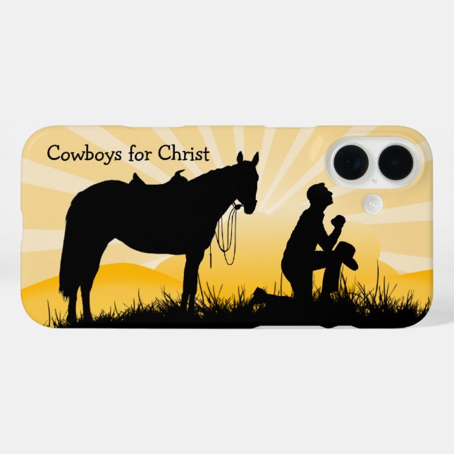 Coques Case-Mate iPhone Christian Cowboy iPhone Case (Verso (horizontal))