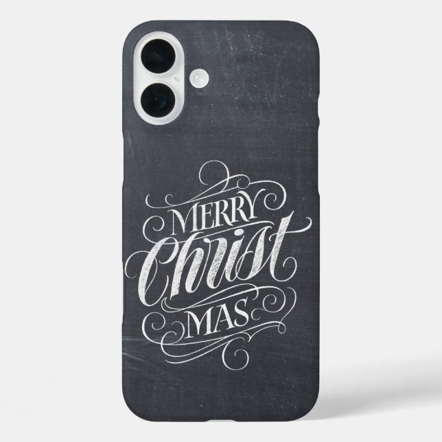 Coques Case-Mate iPhone Christian Joyeux Noël Chalkboard Calligraphie C (Verso)