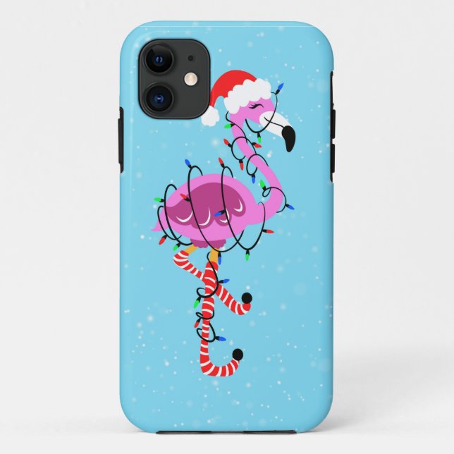Coques Case-Mate iPhone Christmas Flamingo (Dos)