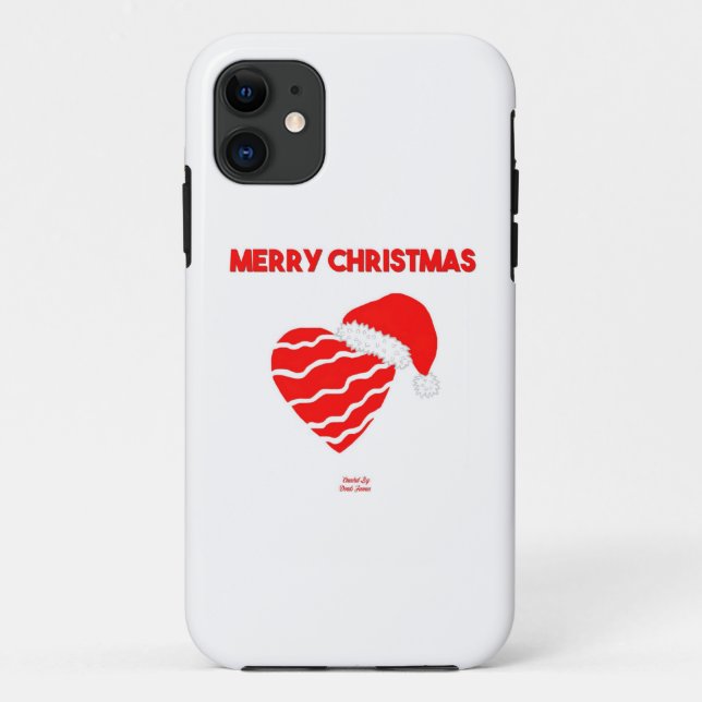 Coques Case-Mate iPhone Christmas Père Noël Heart Apple iPhone SE/5/5S Coq (Dos)
