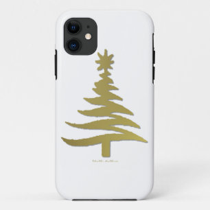 Coque iPhone 11 Christmas Tree Stencil