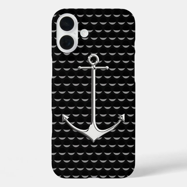 Coques Case-Mate iPhone Chrome Ancre sur les tasses d'onde Style de vie na (Verso)