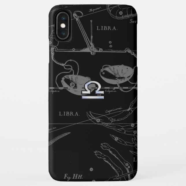 Coques Case-Mate iPhone Chrome Argent comme Libra Zodiac Connexion Heveliu (Dos)