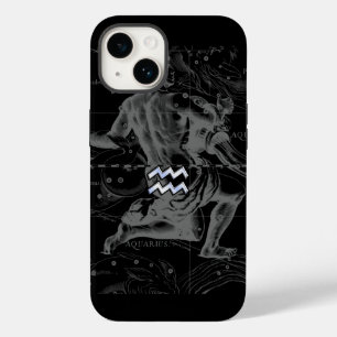 Coque Pour iPhone 14 Chrome comme Aquarius Zodiac Connexion Hevelius