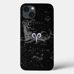 iPhone 13 Case Chrome comme Aries Symbole Zodiac sur Hevelius