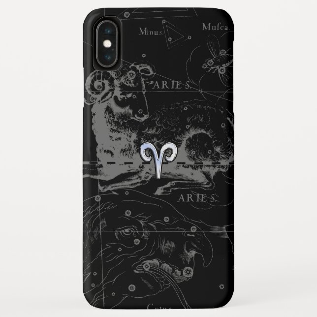 Coques Case-Mate iPhone Chrome comme Aries Symbole Zodiac sur Hevelius (Dos)
