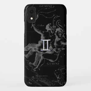 Coque Pour iPhone XR Chrome comme Gemini Zodiac Symbole sur Hevelius