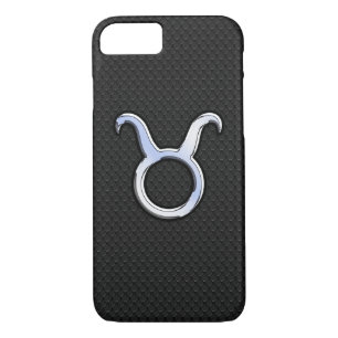 Case-Mate iPhone Case Chrome Comme Taurus Zodiac Sign Applique