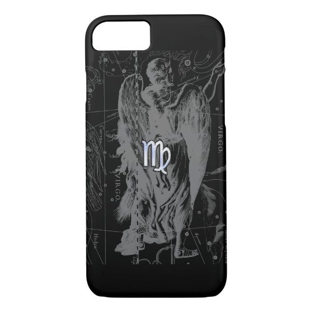 Coques Case-Mate iPhone Chrome comme Virgo Zodiac Connexion Black Hevelius (Dos)