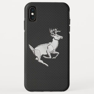 Coque Case-Mate Pour iPhone Chrome Like Running Deer on Carbon Fiber
