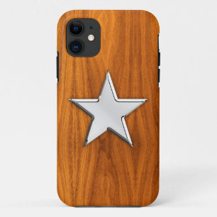 Etui iPhone Case-Mate Chrome Star sur la plaque de teck Imprimer