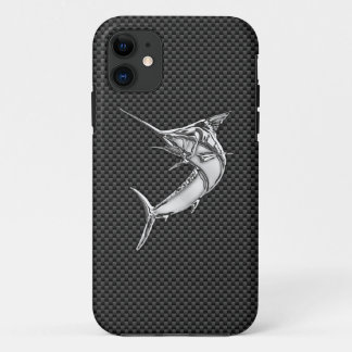 Etui iPhone Case-Mate Chrome Style Marlin on Carbon Fiber Decor