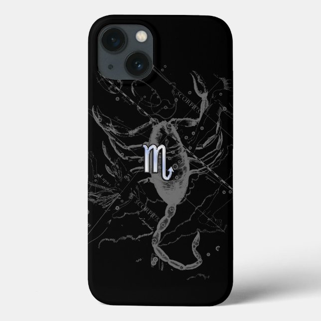 Coques Case-Mate iPhone Chrome Style Scorpio Zodiac Connexion Hevelius (Verso)