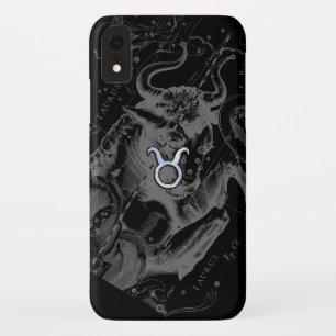 Coque Case-Mate Pour iPhone Chrome Style Taurus Zodiac Connexion Hevelius Blac