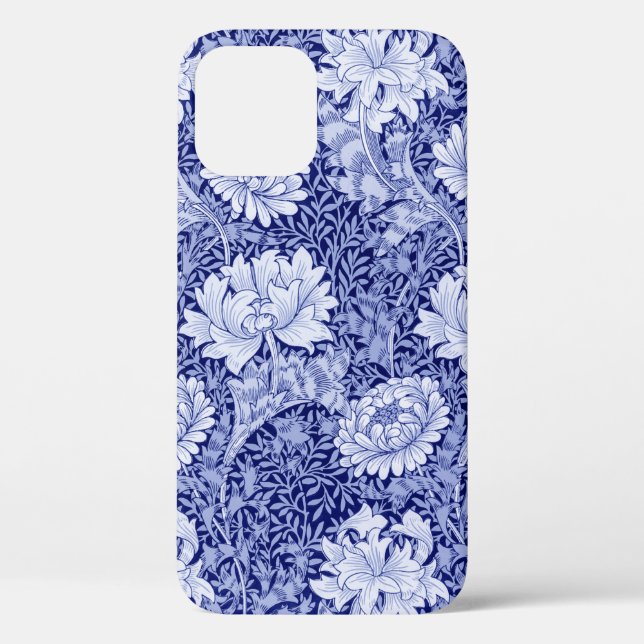 Coques Case-Mate iPhone Chrysanthemum Blue, William Morris (Verso)