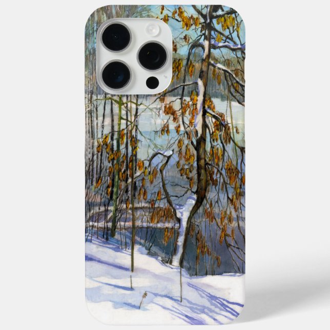 Coques Case-Mate iPhone Chute de neige aquarelle peinture (Verso)
