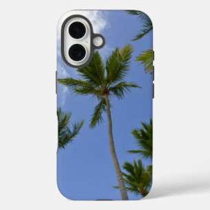 Coque Pour iPhone 16 Ciel bleu et palmiers