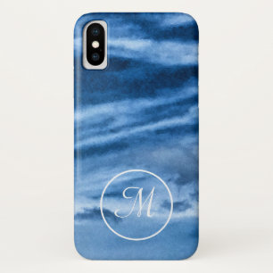 Case-Mate iPhone Case Ciel bleu monogramme
