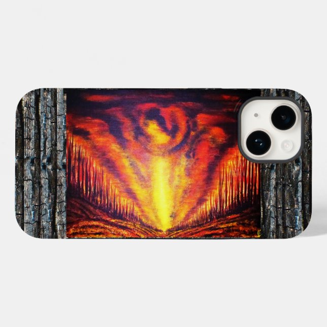 Coques Case-Mate iPhone Ciel brûlant (Verso (horizontal))