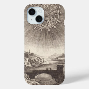 Coque Pour iPhone 15 Ciel d'astronomie antique avec soleil par Allain M