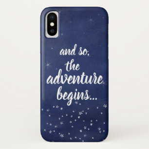 Case-Mate iPhone Case Ciel de nuit bleu et blanc et donc l'aventure comm