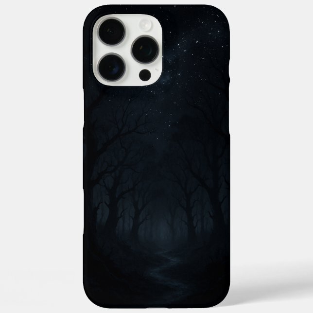 Coques Case-Mate iPhone Ciel nocturne de la forêt foncée (Verso)