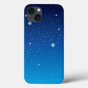 Coques Pour iPhone Ciel nocturne étoilé bleu profond