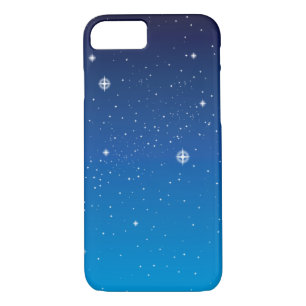 Coque iPhone 7 Ciel nocturne étoilé bleu profond
