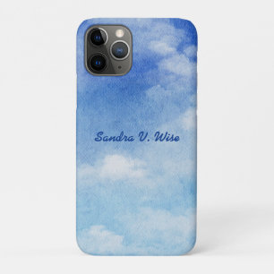 Case-Mate iPhone Case Cieux tranquilles rêves aquarelle bleu et blanc
