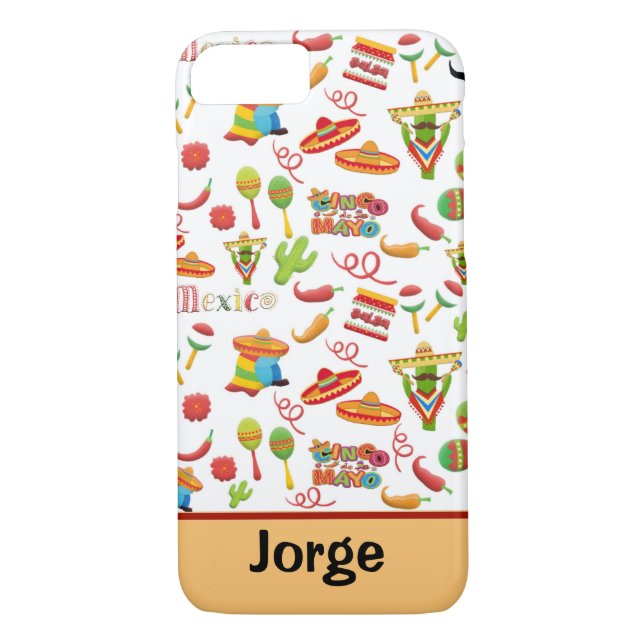 Coques Case-Mate iPhone Cinco De Mayo Téléphone Personnalisé (Dos)