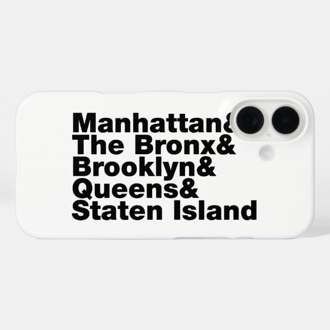 Coques Case-Mate iPhone Cinq Boroughs ~ New York (Verso (horizontal))